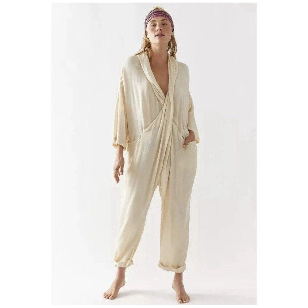 Free people Everything To Me One-Piece Jumpsuit Medium Women Casual Twist 38489